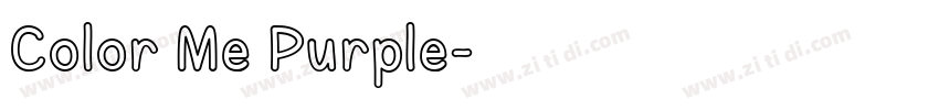 Color Me Purple字体转换